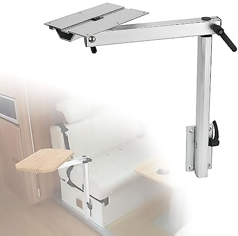 Rainbow_Road Pied de Table télescopique pour VR Pied de Table pivotant à 360° Pied de Table réglable en Aluminium Pied de Table Amovible pour Yachts caravanes Accessoires pour caravanes