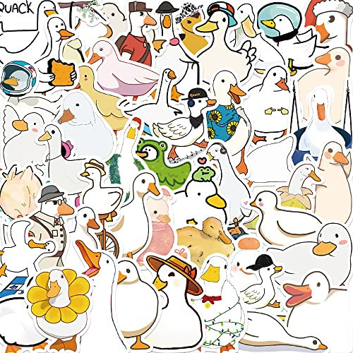 Ente Aufkleber für Laptop (50 PCS),Geschenk für Kinder Jugendliche Erwachsene Jungen,Ente Stickers Wasserdicht Vinyl Aufkleber für Scrapbook,Skateboard,Auto,Gepäck