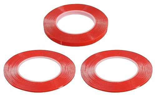 Uxcell 2mm/3mm/5mm x 30m Phone Repair Adhesive Tape LCD Screen Repair Sticker Double Sided for Cell Phone Tablet Laptop