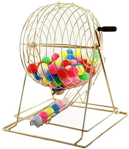 ZCBYBT Manuelle Lotterie-Maschinen-Bingo-Spiel-gesetzte Lotterie-Requisiten, anwendbar auf alle Tätigkeiten, die Lotterie oder Lotterieziehungen erfordern,100 Number Balls