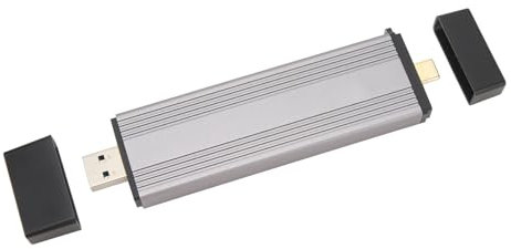 Bewinner Carcasa M.2 Nvme SATA SSD, 10 Gbps USB C 3.2 Gen2 a M.2 Nvme PCIE NGFF SATA SSD, Compatible con Almacenamiento de 2 TB, Adaptador de Carcasa SSD para 2230 2242 2260 2280