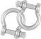 8mm Bow Shackles Stainless Steel A4-Marine Grade (316) - for connecting Ropes, Anchors and Chains (Pack of 2)