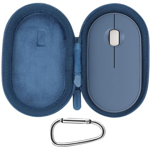 Lebakort Mouse Case compatible with Logitech Pebble 2 M350s / M350 / M355 / i345 Slim Wireless Mouse (Blueberry Case)