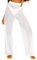 Lancry Durchsichtige Mesh-Hose mit weitem Bein für Damen, durchsichtige Baggy-Hose, Yoga-Hose, Badeanzug, Bikinihose, Strand-Überwurfhose (DE/NL/SE/PL, Alphanumerisch, M, Regular, Regular, Weiß)