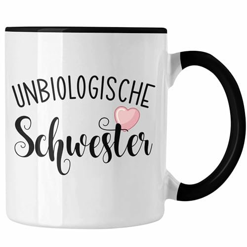 Beste Freundin Tasse Geschenk Unbiologische Schwestern Bff Set Kaffee-Tasse (Schwarz)