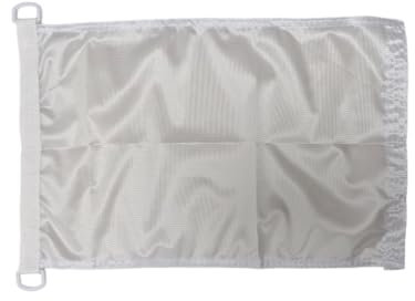 Drapeau nautique de 45 x 30 cm Pavillon de commodité 30 x 45 cm (blanc)