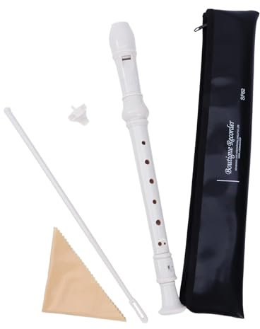 Britische Griffweise Diskantflöte Flöte Instrument C-Schlüssel 8 Löcher Flöte mit Reinigungsstab und Tragetasche