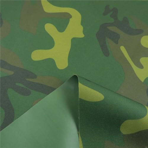 Whakano 3m Camouflage Stoff Oxford 600D 150cm Breit wasserdichte reißfest Polyesterstoff Meterware,Stoff Zum Nähen,Markisenstoff für Zelte,Abdeckplanen,Bezüge,Outdoorbekleidung,Sonnenschutz