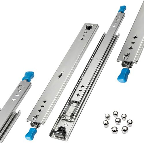 Vollauszug Schubladenschiene,Schubladenführung Schwerlast Mit Verriegelung-Schubladenauszüge, Vollauszug Kugelführungen Teleskopschiene, Belastbarkeit 120kg,Für Kitchen Furniture(50cm(20in))