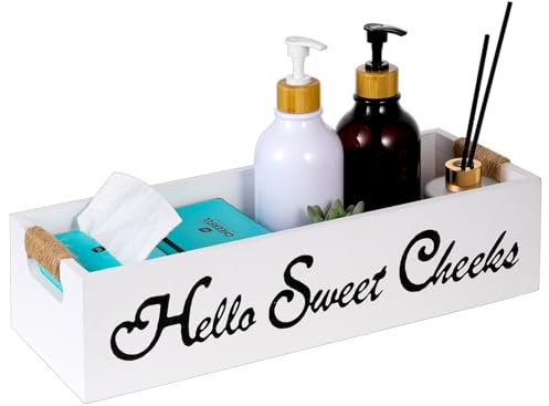 Cestas de almacenamiento decorativas, caja de almacenamiento para baño, encimera, tanque de inodoro, estantería, armario, organizador, cestas, caja de almacenamiento decorativa para cocina,