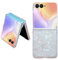 Fourmor for Motorola Razr 50 Ultra Phone Case - Laser Pattern Folding Phone Case - Drop-proof, Anti-fingerprint, Shockproof, Lightweight, Suitable for Women
