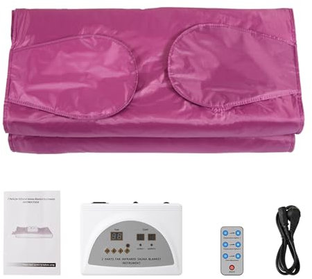Couverture de sauna,sauna portable pour la maison, Couverture de Sauna infrarouge améliorée, couverture chauffante amincissante for brûler les graisses, for perdre du poids, détox, Spa à domicile Conc
