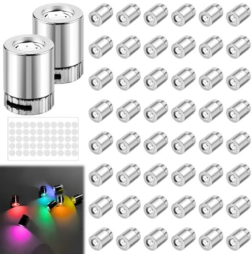 GAOUTO 50 Stück LED Mini Lichter, Mini LED Lichter für Puppenhäuser, Kleine Streifen zum Basteln, Lämpchen mit Batterie für Partydekoration, Spielzeug Bausteine, Vitrinen, Puppenhauszubehör