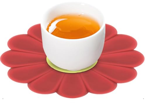 Silikon-Topfmatte, hitzebeständige Gänseblümchen-Untersetzer, Silikon-Arbeitsflächenmatten, Topflappen, niedlich, hitzebeständig, für Pfannen und Öl