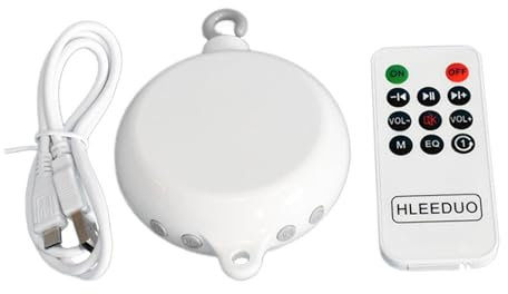 Folpus Mobile Motor Spieluhr, Musikalisches Mobile, Dreh Spieluhr für Zuhause, Ausflug, Eltern