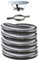 Kit tubage flexible double peau inox diamètre 130 + collier + chapeau Edilinox Longueur du conduit 1 mètre