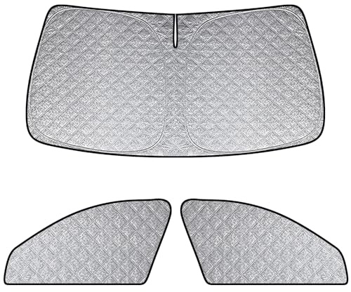 Protector de Parabrisas Compatible con BMW Serie 3 (G20/G21/G28) 2019-2025 - 3PCS Cubierta de Parabrisas de Coche, Parasol Coche Termico, Cubierta de Parasol Interna para Automóvil, Parasol Plegable