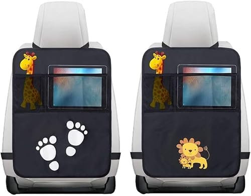 Koolwave Organizador Asiento Coche para Niños, 2 Piezas Protectores de Asiento Coche, Protector de Respaldo de Asiento de Coche Universal para Protege los Asientos de Coche