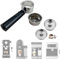 Roboparts® Portafiltro de café sin Fondo de Acero Inoxidable de 51 mm para cafetera Cecotec Power Expresso 20, Cafelizzia 790, Power Instact-ccino 21