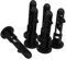 BUTIFULSIC 6PCS Plastic Wheelie Bin Lid Hinge Pins Durable Outdoor Trash Can Latch for Household Commercial Use Easy Open Close Nylon Pins for Waste Collection Yards Parks More