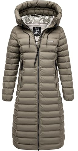 REPUBLIX Damen Gefütterte Winter Jacke Mantel Parka mit großer Kapuze RJ-8022
