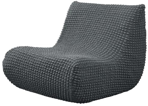 Seersucker L-Form Ecksofa Sofabezug Waschbar 1 Sitzer Stretch Sofaüberzug Ohne Armlehnen rutschfest Schonbezug Sofahülle Lazy Couch Bezug für Wohnzimmer Schlafzimmer(G)