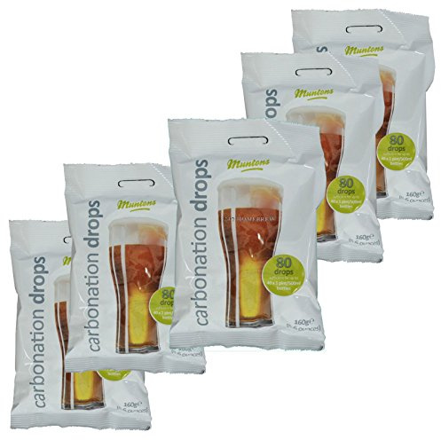 5x Muntons Carbonation Drops 80 160g Sugar Tablets for priming beer & cider