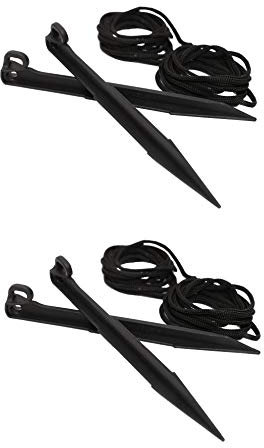 Blossom Inflatables Aufblasbare Ersatz-Stangen aus Kunststoff und 4 Haltegurte mit Haken für Zuhause, Rasen, Hof, Garten, Urlaub, aufblasbare Dekorationen