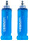 SINOVATI® TPU Faltbare Trinkflaschen, Soft Flask, Wasserflasche BPA-Frei Sportflasche für Trinkrucksack, Fahrrad, Wandern,Joggen,Camping und Klettern (Blau, 250ml x 2)