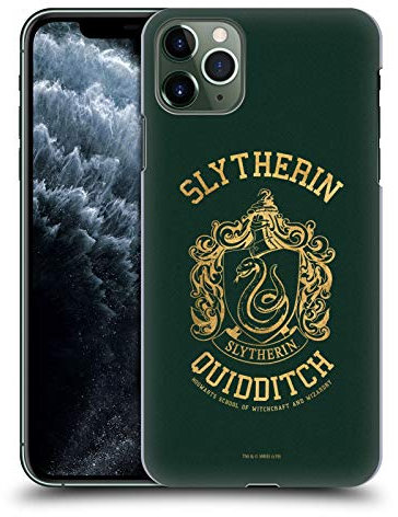 Head Case Designs Officially Licensed Harry Potter Slytherin Quidditch Deathly Hallows X Hard Back Case Compatible With Apple iPhone 11 Pro Max