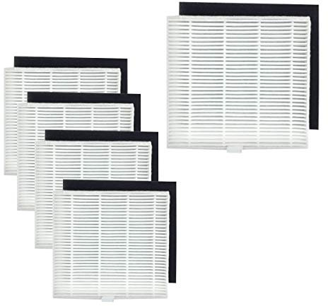 N/A Youriaa-Lot de 5 filtres HEPA pour AMIBOT Animal XL H2O (avec filtre en mousse noir)