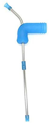 Beer Dispenser, Beer Snorkel,Double Beer Snorkel for party, travel-(Length: 26cm) (Blue)