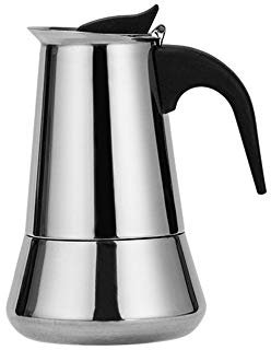 TWH Espressokocher Herd Kaffeemaschine Mokkakanne Induktion Kaffeebereiter Italienisches System Kaffeemarker kompatibel mit Induktionsherd Geeignet für Induktionsherde
