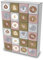 itenga SET Adventskalender zum Füllen Würfel 6,5cm + Sticker Z15 + Würfel (gold, weiß, rosa)