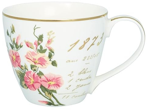 GreenGate STWMUGPJAB0106 Jacobe Becher mit Henkel white 0,3 l ( 1 Stück )
