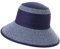 Comhats Mens Straw Trilby Hat Summer Fedora Hats Jazz Cap Cuban hat for Travel Beach Holiday Packabel Adjustable Navy Blue Large