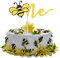 Arthsdite Bumble Bee One Cake Topper 1. Geburtstag Thema Party Kuchen Topper Smash Cake Dec Geburtstag Party Supplies First Birthday Decor for Baby One Year Old Bee Cake Pick Dekorationen