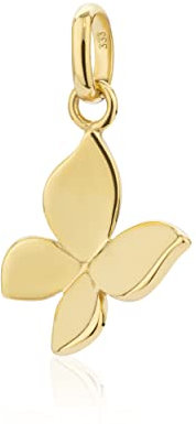 NKlaus Kettenanhänger Schmetterling 333 Gelb Gold 8 Karat Glanz 12x10mm Amulett 9503