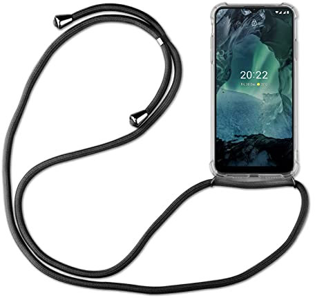 betterfon Hülle Kompatibel mit Nokia G11 Plus | Handykette Smartphone Halskette Hülle mit Band | Handyhülle mit Kordel zum Umhängen Kompatibel für G11 Plus | Schwarz