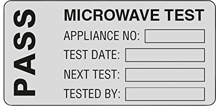 Martindale Mikrowellen-Test, Pat-Test, 500 Etiketten