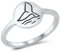Joyara Sterling Silber 925 Wal Schwanz Ring