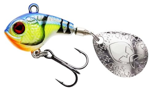 Westin DropBite Spin Tail - Jigspinner, Länge/Gewicht:2.6cm / 8g, Farbe:Chartreuse Blue Craw