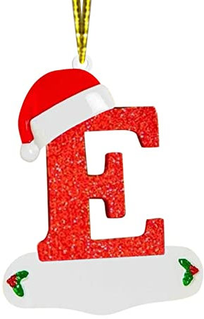 Alphabet-Weihnachtsornamente 26 personalisierte Alphabet-Ornamente Weihnachtspersonalisierte Wohnkultur Haken Für Schaukeln
