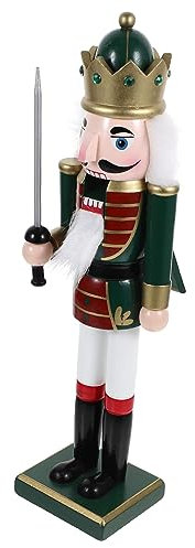 Abaodam Decorazione Natalizia Legno Con Soldatino Nutcracker Ornamento Da Tavolo Per Festività Di Per Natale e Decorazioni Domestiche