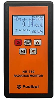 Ailgely Contatore Geiger, NR-750 Rilevatore di radiazioni nucleari portatile, display LCD, rilevatore di radiazioni nucleari, tester per uso domestico radioattivo β Y Rilevamento radiografico