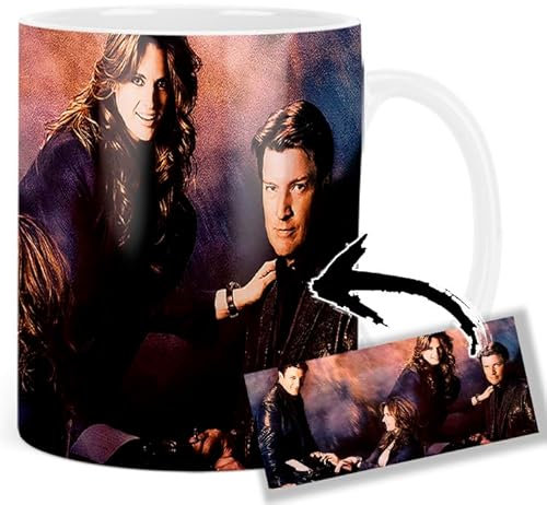 Castle Nathan Fillion Stana Katic Tasse Keramikbecher Mug