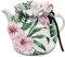Jeiento Hawaii Hibiscus Tea Cosy Pink Floral Tea Kettle Cover with Insulation Pad Kitchen Tea Pot Dust Cover,Gift for Housewife,Friend,Mom