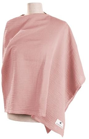 Julius Zöllner Stilltuch aus 100 Prozent Musselin-Baumwolle, OEKO-TEX STANDARD 100, Made in Germany, Dusty Rose