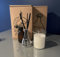 lab Science Chemistry Beaker 250ml Candle and lab conical Reed Diffuser Gift Set Boxed (Pomegranate Noir)