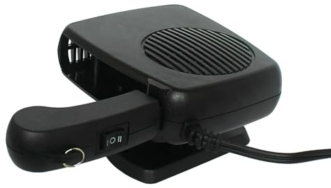 MACHSWON calefactor coche,ventilador enfriador de calentador de coche 2 en 1 Calentador portátil de coche de 12 V y 200 W, calentador de coche desempañador de parabrisas
